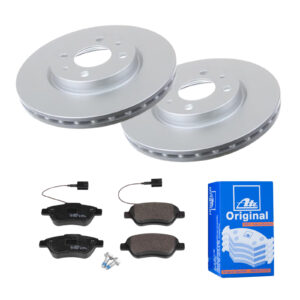 ATE Bremsesæt, skivebremser ijf141dli7 foraksel ventileret 257mm 22mm for PEUGEOT CITROËN FIAT