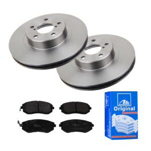 ATE Bremsesæt, skivebremser ijf141dm19 foraksel ventileret 277mm 24mm for SUBARU
