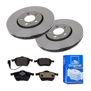 ATE Bremsesæt, skivebremser ijf141dmk1 foraksel ventileret 288mm 25mm for VAG SKODA SEAT