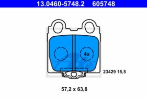 ATE Bremsesæt, skivebremser ijf141ead1 bagaksel fuld 306mm 12mm for TOYOTA LEXUS