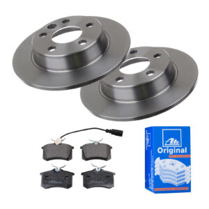ATE Bremsesæt, skivebremser ijf141egb9 bagaksel fuld 268mm 10mm for PEUGEOT CITROËN FORD SEAT VAG FIAT