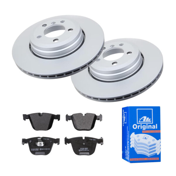 ATE Bremsesæt, skivebremser ijf141ej55 bagaksel ventileret 345mm 24mm for BMW