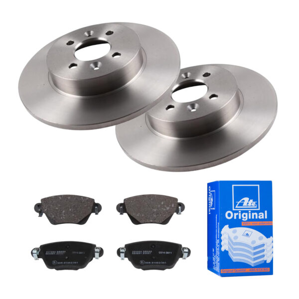 ATE Bremsesæt, skivebremser ijf141elr5 bagaksel fuld 280mm 12mm for FORD RENAULT JAGUAR