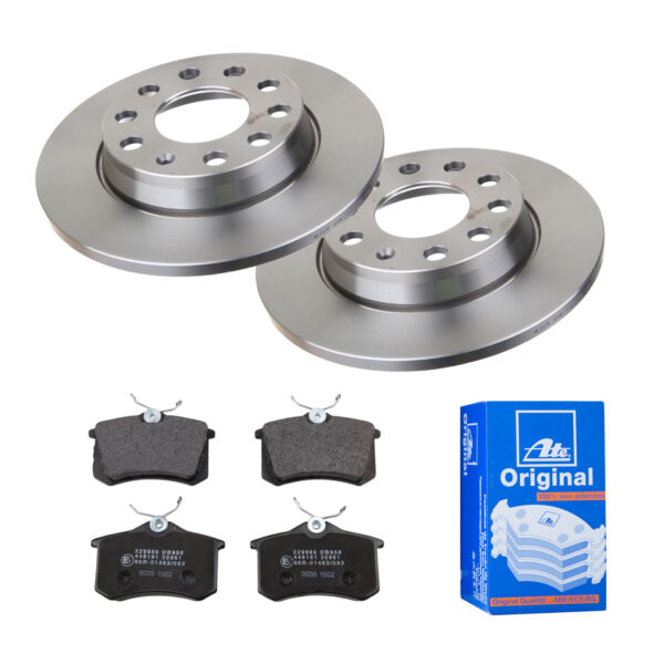 ATE Bremsesæt, skivebremser ijf141etr5 bagaksel fuld 255mm 12mm for VAG SEAT