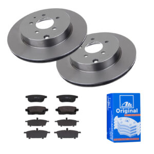 ATE Bremsesæt, skivebremser ijf141f113 bagaksel ventileret 324mm 18mm for MAZDA