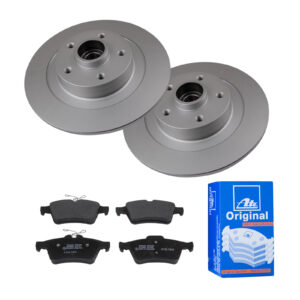 ATE Bremsesæt, skivebremser ijf141f217 bagaksel fuld 300mm 11mm for RENAULT