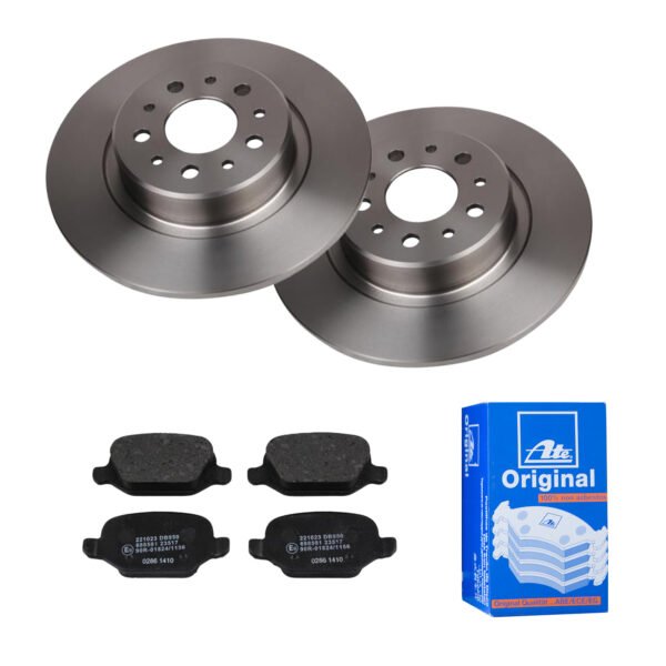 ATE Bremsesæt, skivebremser ijf141f8m1 bagaksel fuld 276mm 10mm for FIAT