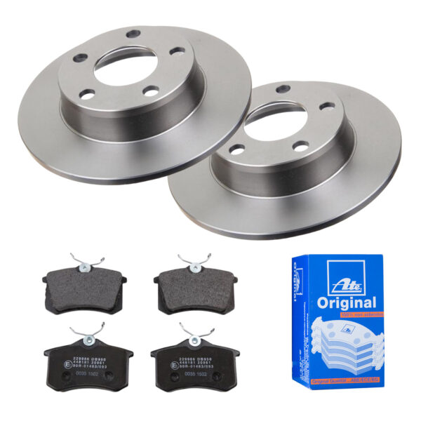 ATE Bremsesæt, skivebremser ijf141fch5 bagaksel fuld 255mm 10mm for VAG SKODA SEAT