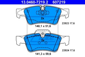 ATE Bremsesæt, skivebremser ijf141g9o8 bagaksel fuld 330mm 22mm for MERCEDES-BENZ