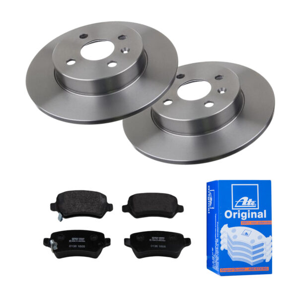 ATE Bremsesæt, skivebremser ijf141ggf4 bagaksel fuld 264mm 10mm for OPEL VAUXHALL CHEVROLET KIA