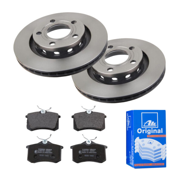 ATE Bremsesæt, skivebremser ijf141h148 bagaksel ventileret 269mm 21mm for PEUGEOT CITROËN VAG SEAT SKODA