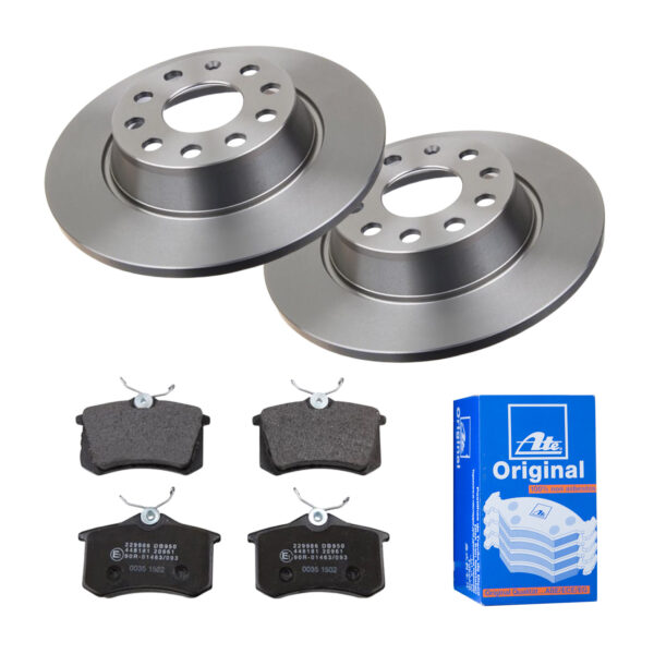 ATE Bremsesæt, skivebremser ijf141hil0 bagaksel fuld 282mm 12mm for PEUGEOT CITROËN SEAT SKODA VAG