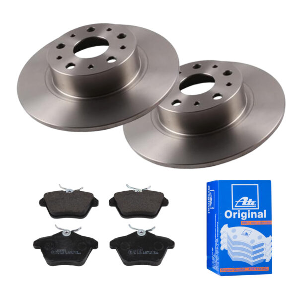 ATE Bremsesæt, skivebremser ijf141i0e8 bagaksel fuld 276mm 10mm for FIAT