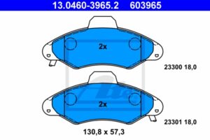ATE Bremsesæt, skivebremser ijzjsggs05 foraksel ventileret 239mm 20mm for FORD