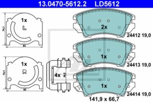 ATE Bremsesæt, skivebremser ijzjsghjr4 foraksel ventileret 321mm 30mm for VAUXHALL OPEL CHEVROLET SAAB