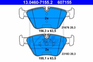 ATE Bremsesæt, skivebremser ijzjsgikr6 foraksel ventileret 325mm 24mm for BMW MG