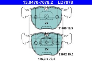 ATE Bremsesæt, skivebremser ijzjsgimr8 foraksel ventileret 324mm 30mm for BMW