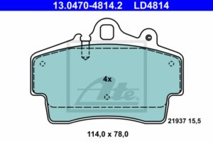 ATE Bremsesæt, skivebremser ijzjsgjvh8 foraksel ventileret 298mm 24mm for PORSCHE