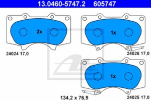 ATE Bremsesæt, skivebremser sg000008ej foraksel ventileret 338mm 32mm for TOYOTA MITSUBISHI LEXUS
