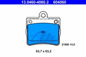 ATE Bremsesæt, skivebremser sg00000ci8 bagaksel fuld 258mm 9mm for MERCEDES-BENZ