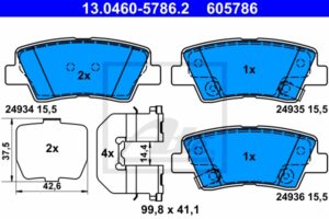 ATE Bremsesæt, skivebremser sg00000cil bagaksel fuld 302mm 10mm for KIA HYUNDAI