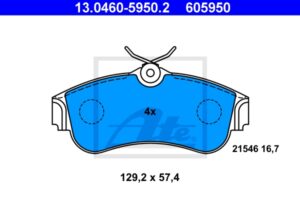 ATE Bremsesæt, skivebremser sg00000czv bagaksel fuld 258mm 10mm for NISSAN