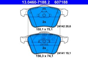 ATE Bremsesæt, skivebremser sg00000d0x foraksel ventileret 336mm 30mm for VOLVO