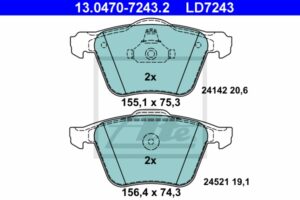 ATE Bremsesæt, skivebremser sg00000d2l bagaksel fuld 336mm 11mm for FORD VOLVO LAND ROVER