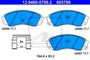 ATE Bremsesæt, skivebremser sg00000d4q foraksel fuld 300mm 11mm for KIA HYUNDAI