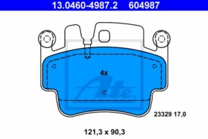 ATE Bremsesæt, skivebremser sg00000d5v højre perforeret/ventileret 318mm 24mm for PORSCHE