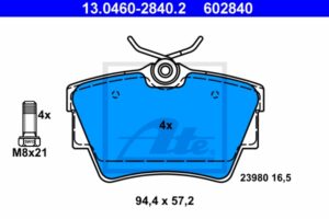 ATE Bremsesæt, skivebremser sg00000dbf foraksel ventileret 280mm 12mm for VAUXHALL OPEL FIAT NISSAN RENAULT