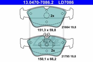 ATE Bremsesæt, skivebremser sg00000dd5 bagaksel fuld 278mm 9mm for MERCEDES-BENZ CHRYSLER