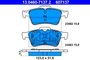 ATE Bremsesæt, skivebremser sg00000dhz bagaksel fuld 278mm 10mm for NISSAN RENAULT MG HONDA