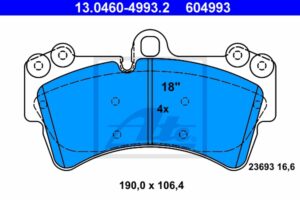 ATE Bremsesæt, skivebremser sg00000dn8 højre ventileret 358mm 34mm for PORSCHE VAG