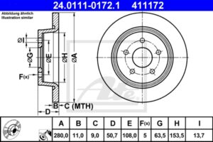 ATE Bremsesæt, skivebremser sg00000dr5 foraksel fuld 300mm 11mm for FORD OPEL VAUXHALL VOLVO SAAB GENERAL MOTORS MAZDA
