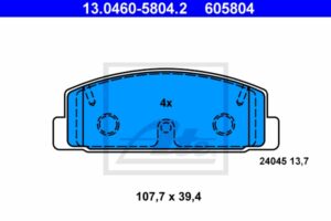 ATE Bremsesæt, skivebremser sg00000dsd bagaksel fuld 280mm 25mm for MAZDA