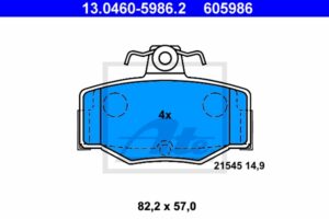 ATE Bremsesæt, skivebremser sg00000dwd bagaksel fuld 278mm 10mm for NISSAN HONDA MG
