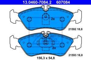 ATE Bremsesæt, skivebremser sg00000dyf foraksel fuld 272mm 16mm for VAG MERCEDES-BENZ CHRYSLER
