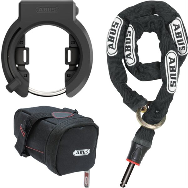 Abus Ringlås 6950M X-PLUS GRANIT m/kæde og taske