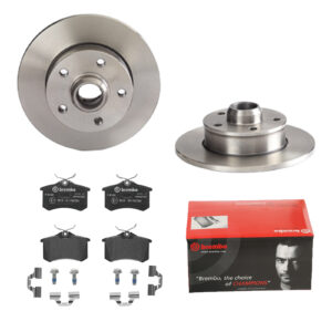 BREMBO Bremsesæt, skivebremser 142053425 bagaksel fuld 226mm 10mm for PEUGEOT CITROËN FORD MG (SAIC) ROEWE (SAIC) LANCIA ZHONGHUA (BRILLIANCE) DS SKOD