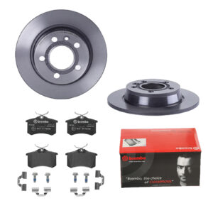 BREMBO Bremsesæt, skivebremser 142053434 bagaksel fuld 268mm 10mm for PEUGEOT CITROËN FORD ROEWE (SAIC) FIAT ZHONGHUA (BRILLIANCE) DS SEAT VW AUDI SKO