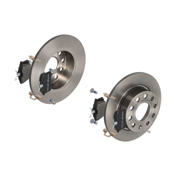 BREMBO Bremsesæt, skivebremser 142053456 bagaksel fuld 253mm 10mm for PEUGEOT CITROËN FORD ROEWE (SAIC) FIAT ZHONGHUA (BRILLIANCE) DS VW SEAT AUDI SKO