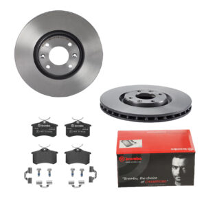 BREMBO Bremsesæt, skivebremser 142053471 foraksel indvendig ventileret 302mm 26mm for PEUGEOT DS CITROËN FORD ROEWE (SAIC) FIAT ZHONGHUA (BRILLIANCE)