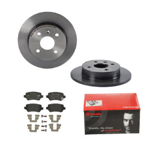 BREMBO Bremsesæt, skivebremser 142053602 bagaksel fuld 240mm 10mm for OPEL VAUXHALL GENERAL MOTORS SATURN KIA