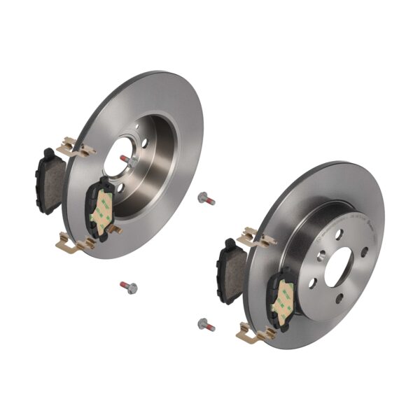 BREMBO Bremsesæt, skivebremser 142053607 bagaksel fuld 264mm 10mm for OPEL VAUXHALL GENERAL MOTORS SATURN KIA