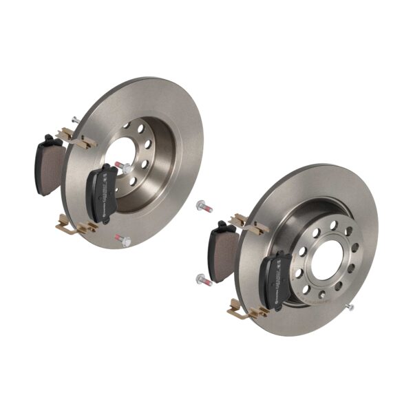 BREMBO Bremsesæt, skivebremser 142053645 bagaksel fuld 282mm 12mm for QOROS AUDI (FAW) SKODA VW (FAW) AUDI SKODA (SVW) VW (SVW) SEAT VW GAC CHANA