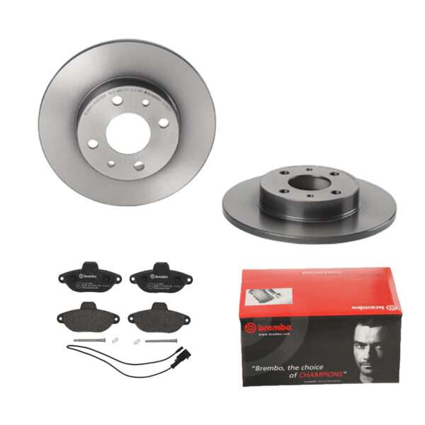 BREMBO Bremsesæt, skivebremser 142053658 bagaksel fuld 240mm 11mm for FORD FIAT LANCIA ABARTH ALFA ROMEO