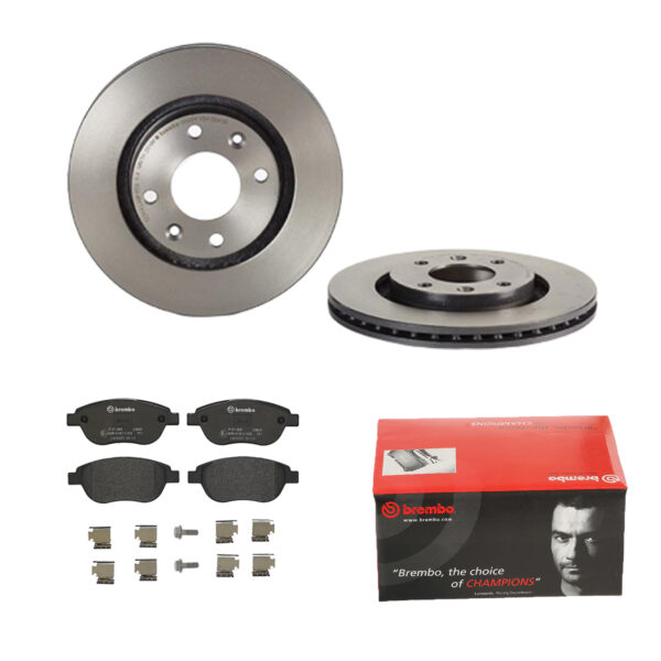 BREMBO Bremsesæt, skivebremser 142053697 foraksel indvendig ventileret 266mm 22mm for PEUGEOT CITROËN DS OPEL FENGSHEN GEELY CITROËN (DF-PSA) FENGXING