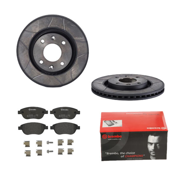 BREMBO Bremsesæt, skivebremser 142053698 foraksel lukket 266mm 22mm for PEUGEOT CITROËN DS OPEL FENGSHEN GEELY CITROËN (DF-PSA) FENGXING DONGFENG