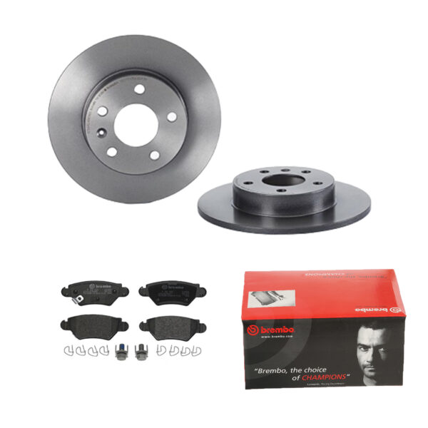 BREMBO Bremsesæt, skivebremser 142053717 bagaksel fuld 264mm 10mm for OPEL VAUXHALL CHEVROLET